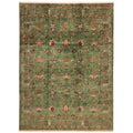 Ecarpetgallery Hand Knotted Modern Ersari Green Wool Rug 84 X 1011