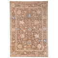 Ecarpetgallery Hand Knotted Modern Oushak Brown Wool Rug 99 X 142