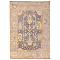 Ecarpetgallery Hand Knotted Modern Oushak Charcoal Wool Rug 910 X 1310