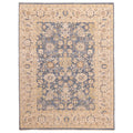 Ecarpetgallery Hand Knotted Modern Oushak Dark Blue Wool Rug 92 X 1111