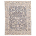 Ecarpetgallery Hand Knotted Modern Oushak Dark Grey Wool Rug 80 X 103