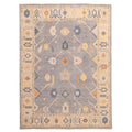 Ecarpetgallery Hand Knotted Modern Oushak Dark Grey Wool Rug 90 X 1111