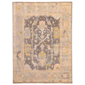 Ecarpetgallery Hand Knotted Modern Oushak Dark Grey Wool Rug 89 X 119