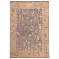 Ecarpetgallery Hand Knotted Modern Oushak Dark Grey Wool Rug 910 X 1311