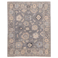 Ecarpetgallery Hand Knotted Modern Oushak Dark Grey Wool Rug 711 X 910