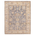 Ecarpetgallery Hand Knotted Modern Oushak Dark Grey Wool Rug 80 X 102