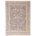 Ecarpetgallery Hand Knotted Modern Oushak Dark Grey Wool Rug 90 X 123