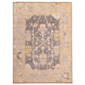 Ecarpetgallery Hand Knotted Modern Oushak Dark Grey Wool Rug 90 X 119