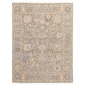Ecarpetgallery Hand Knotted Modern Oushak Grey Wool Rug 711 X 103