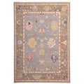 Ecarpetgallery Hand Knotted Modern Oushak Grey Wool Rug 911 X 1310