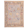 Ecarpetgallery Hand Knotted Modern Oushak Grey Wool Rug 811 X 1111