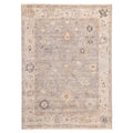 Ecarpetgallery Hand Knotted Modern Oushak Grey Wool Rug 91 X 123