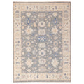 Ecarpetgallery Hand Knotted Modern Oushak Grey Wool Rug 91 X 123