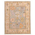 Ecarpetgallery Hand Knotted Modern Oushak Grey Wool Rug 711 X 911