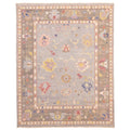 Ecarpetgallery Hand Knotted Modern Oushak Grey Wool Rug 711 X 911