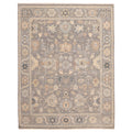 Ecarpetgallery Hand Knotted Modern Oushak Grey Wool Rug 711 X 103
