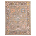 Ecarpetgallery Hand Knotted Modern Oushak Grey Taupe Wool Rug 811 X 1111