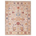 Ecarpetgallery Hand Knotted Modern Oushak Light Blue Wool Rug 711 X 103