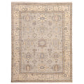 Ecarpetgallery Hand Knotted Modern Oushak Light Blue Light Grey Wool Rug 91 X 1110