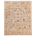 Ecarpetgallery Hand Knotted Modern Oushak Light Grey Wool Rug 710 X 910
