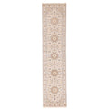 Ecarpetgallery Hand Knotted Nain Cream Silk Wool Rug 28 X 122