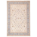 Ecarpetgallery Hand Knotted Nain Cream Viscose Wool Rug 97 X 142
