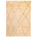 Ecarpetgallery Hand Knotted Pak Finest Marrakesh Beige Wool Rug 90 X 127