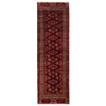 Ecarpetgallery Hand Knotted Peshawar Bokhara Burgundy Wool Rug 28 X 89