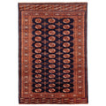 Ecarpetgallery Hand Knotted Peshawar Bokhara Dark Navy Wool Rug 61 X 811