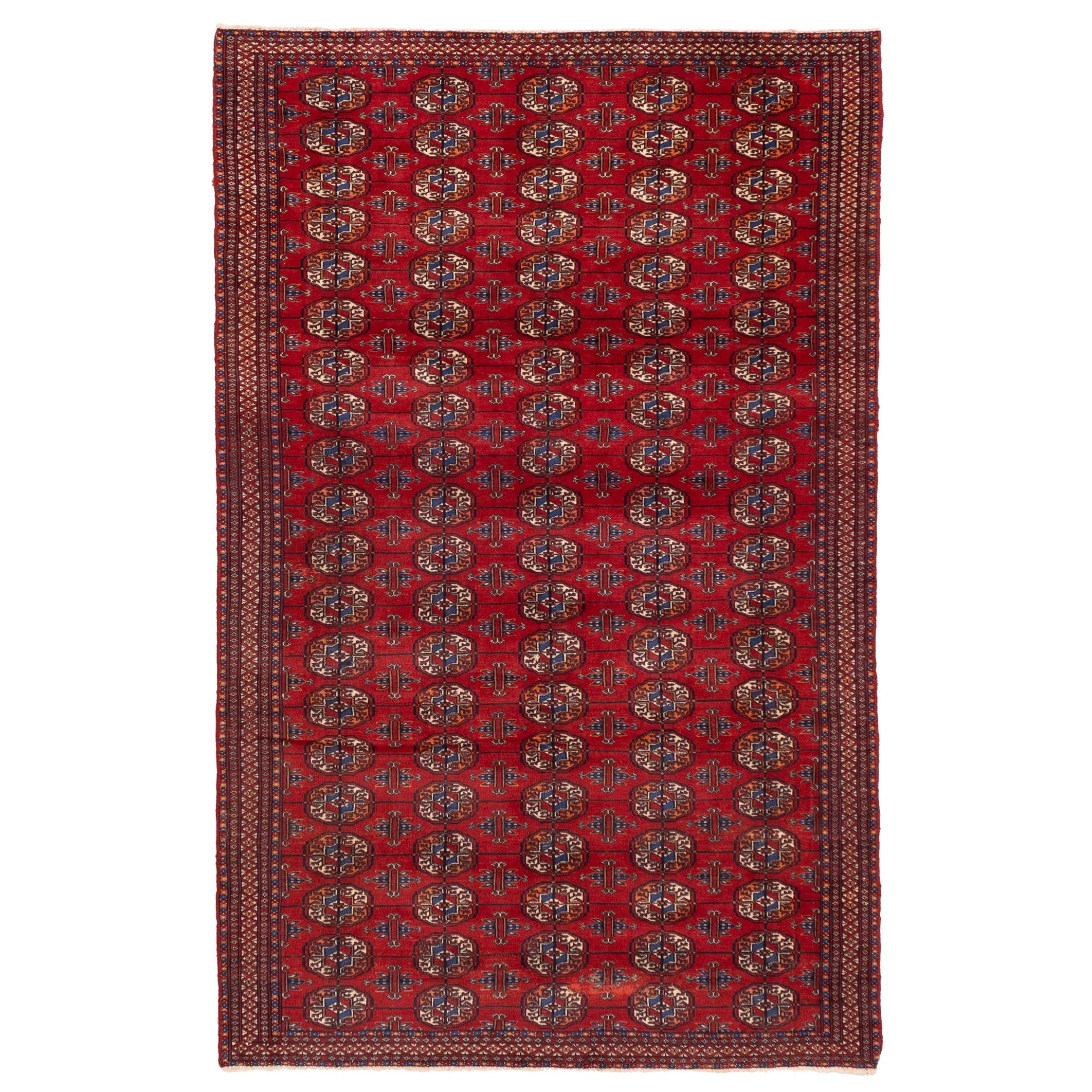 Ecarpetgallery Hand Knotted Peshawar Bokhara Red Wool Rug 48 X 71
