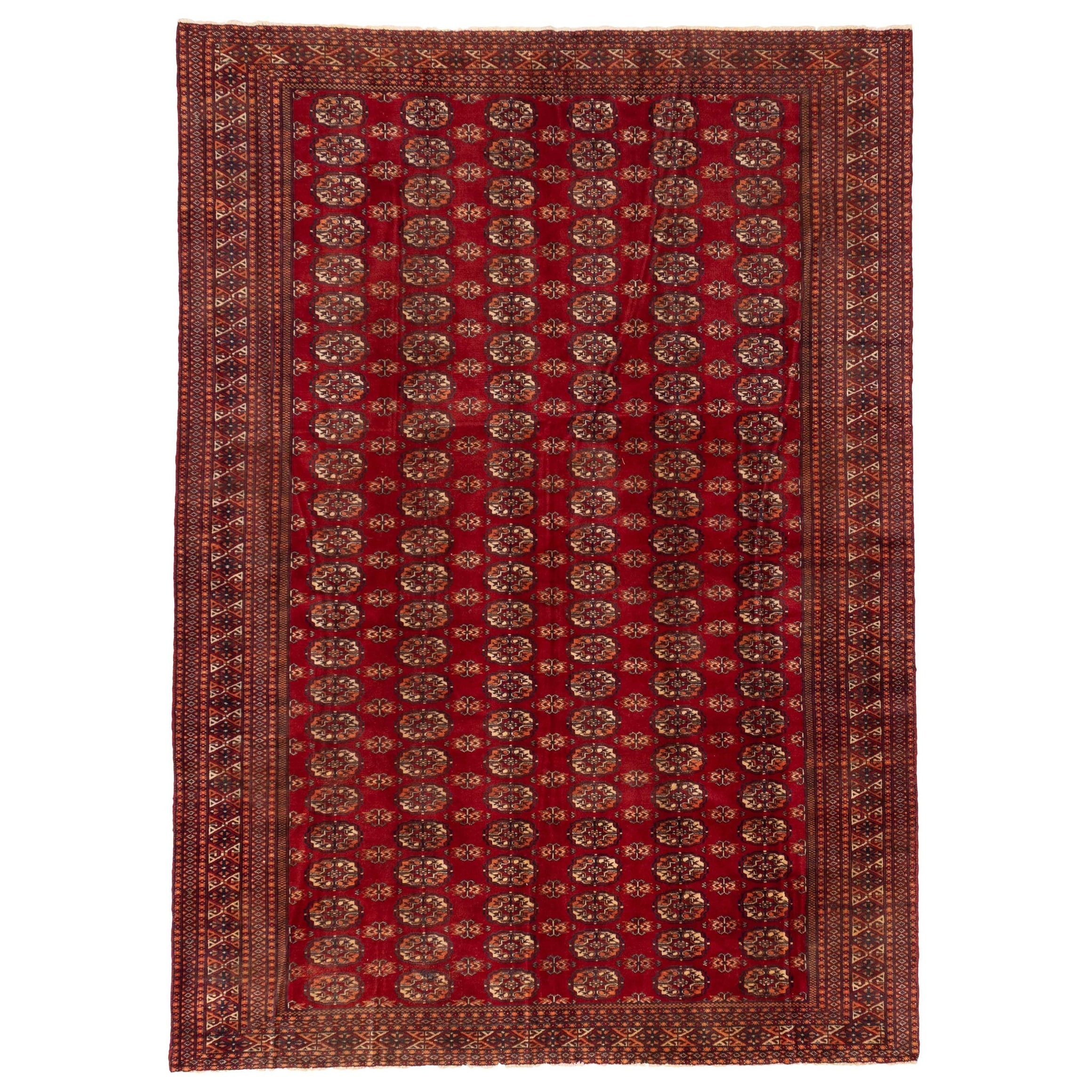 Ecarpetgallery Hand Knotted Peshawar Bokhara Red Wool Rug 511 X 78