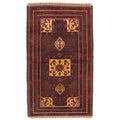 Ecarpetgallery Hand Knotted Rizbaft Black Wool Rug 39 X 68
