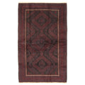 Ecarpetgallery Hand Knotted Rizbaft Black Charcoal Wool Rug 39 X 63