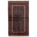 Ecarpetgallery Hand Knotted Rizbaft Black Charcoal Wool Rug 37 X 63