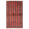 Ecarpetgallery Hand Knotted Rizbaft Black Dark Red Wool Rug 33 X 57