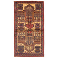 Ecarpetgallery Hand Knotted Rizbaft Brown Wool Rug 34 X 63