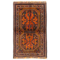 Ecarpetgallery Hand Knotted Rizbaft Burnt Orange Wool Rug 34 X 56