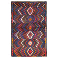 Ecarpetgallery Hand Knotted Rizbaft Dark Blue Dark Navy Wool Rug 38 X 511