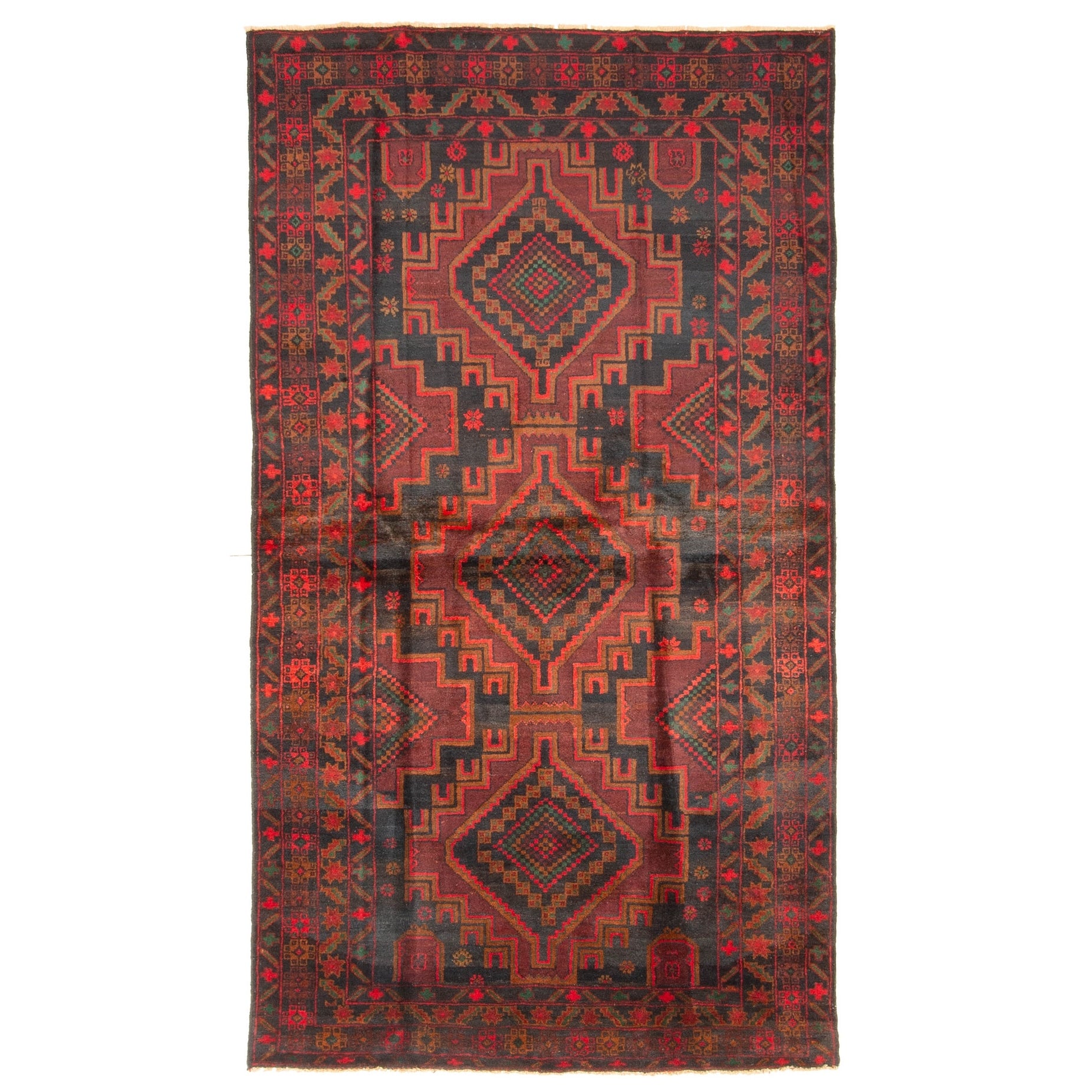 Ecarpetgallery Hand Knotted Rizbaft Dark Brown Wool Rug 310 X 611