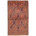 Ecarpetgallery Hand Knotted Rizbaft Dark Brown Wool Rug 38 X 62