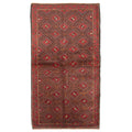 Ecarpetgallery Hand Knotted Rizbaft Dark Brown Wool Rug 33 X 67