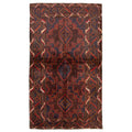 Ecarpetgallery Hand Knotted Rizbaft Dark Brown Wool Rug 38 X 67