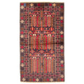 Ecarpetgallery Hand Knotted Rizbaft Dark Brown Wool Rug 36 X 62