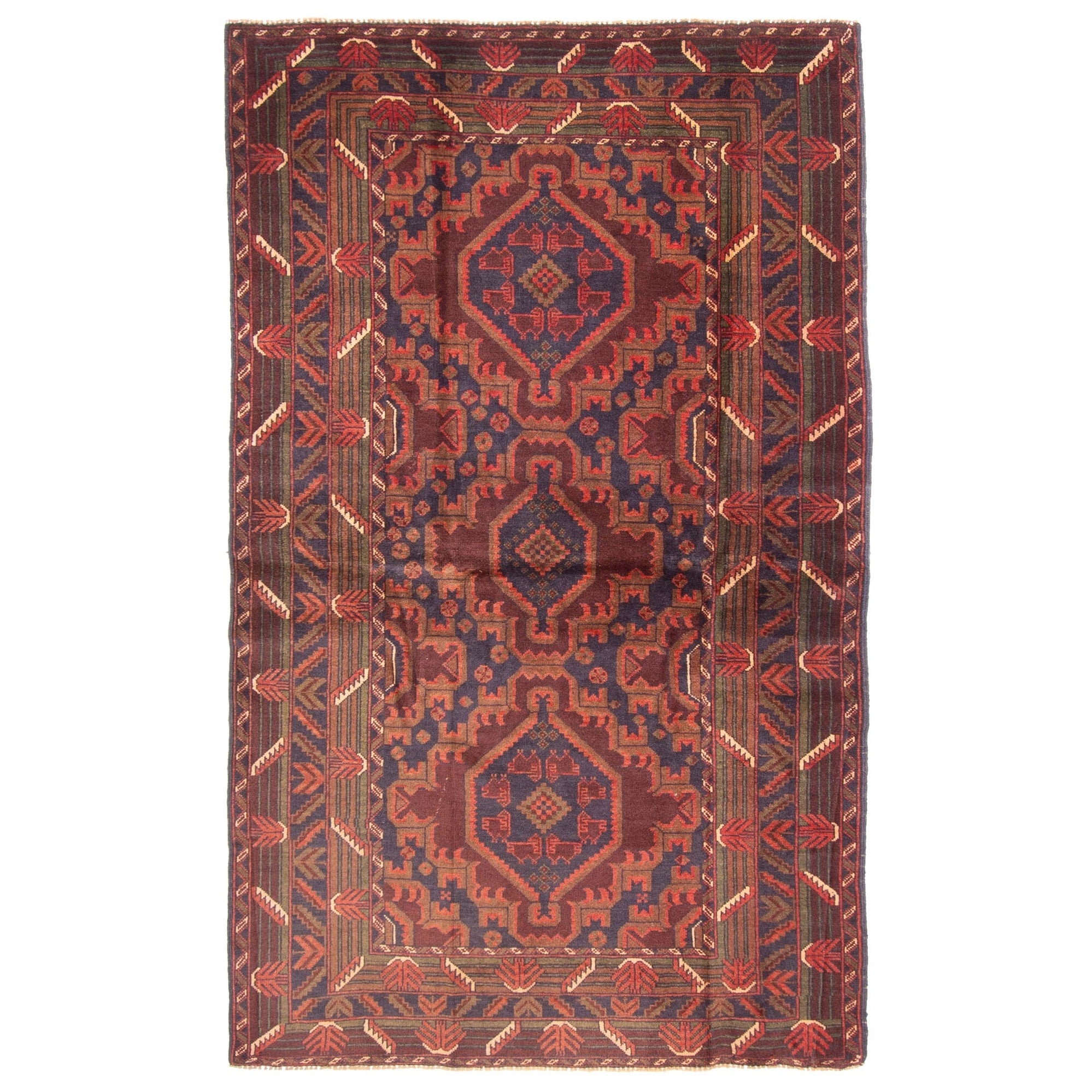 Ecarpetgallery Hand Knotted Rizbaft Dark Brown Wool Rug 310 X 64