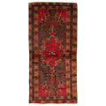 Ecarpetgallery Hand Knotted Rizbaft Dark Grey Wool Rug 35 X 70