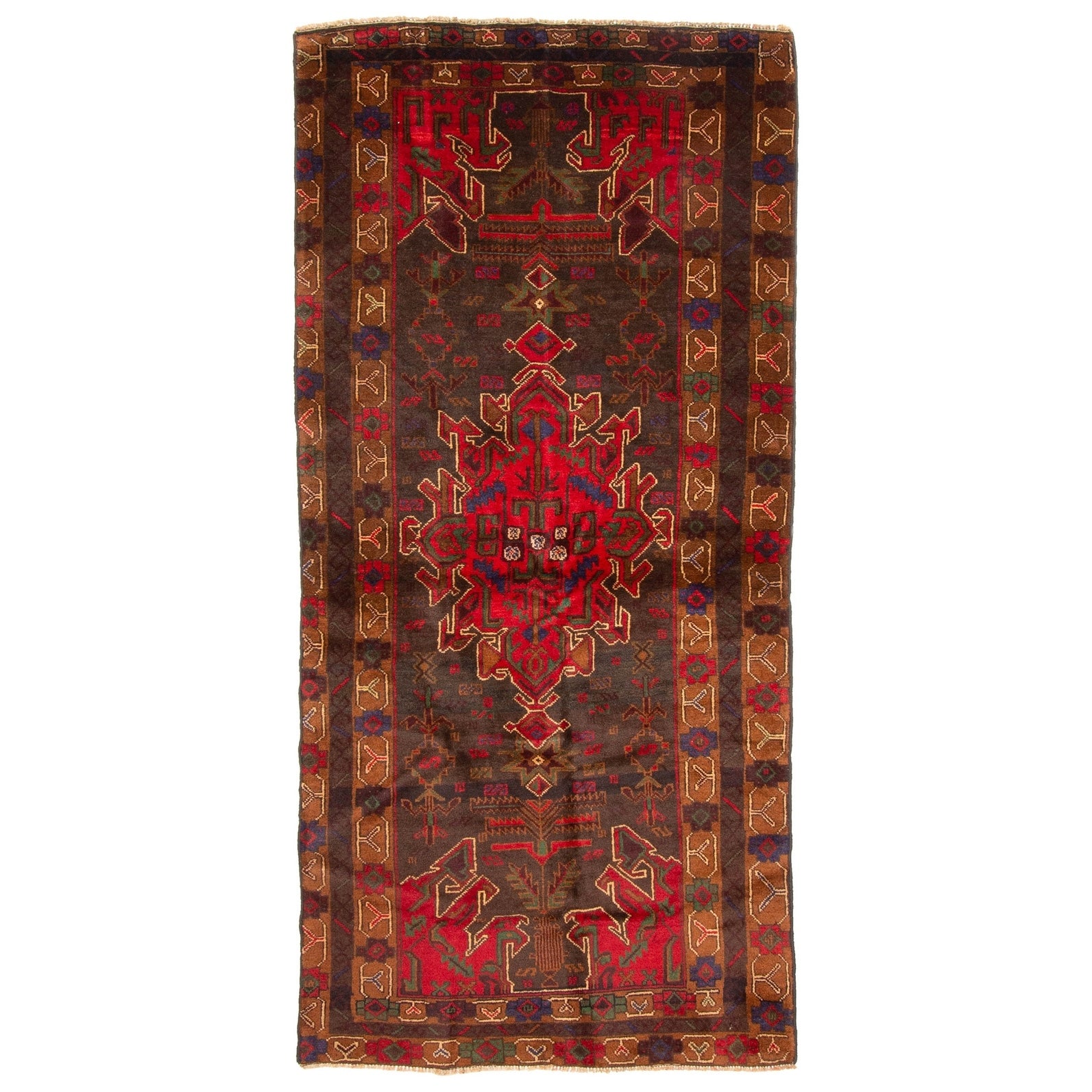 Ecarpetgallery Hand Knotted Rizbaft Dark Grey Wool Rug 35 X 70