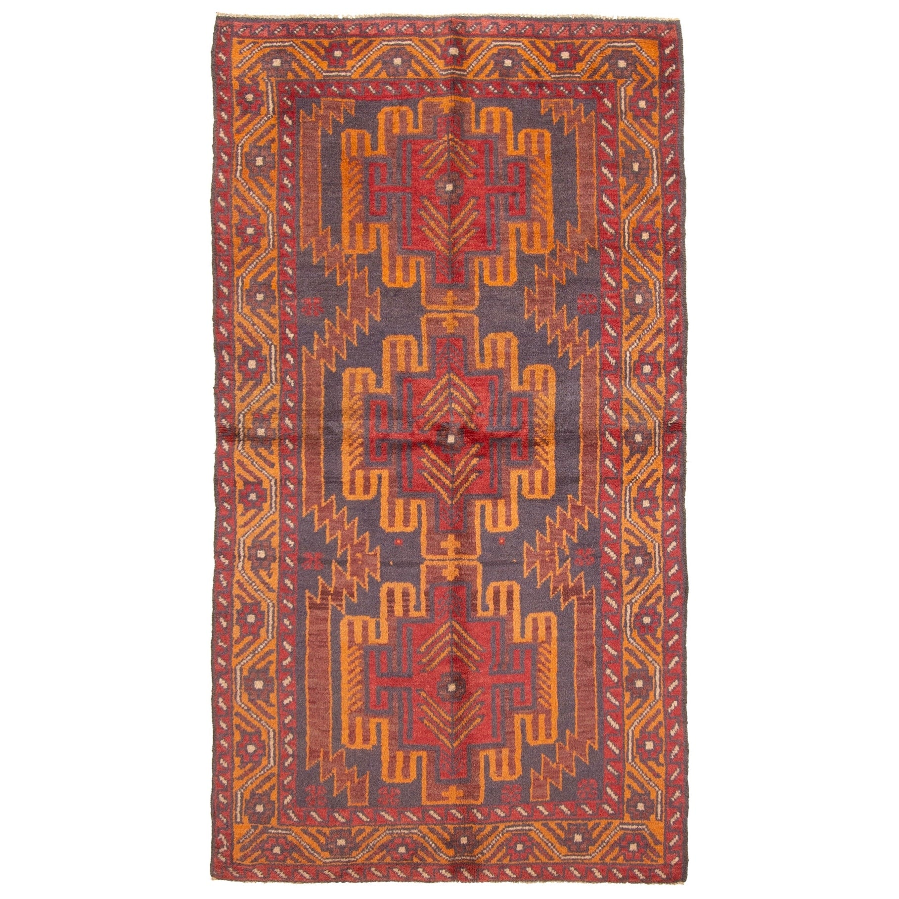 Ecarpetgallery Hand Knotted Rizbaft Dark Grey Wool Rug 35 X 65