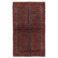 Ecarpetgallery Hand Knotted Rizbaft Dark Grey Wool Rug 37 X 62