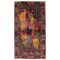 Ecarpetgallery Hand Knotted Rizbaft Dark Navy Wool Rug 36 X 66