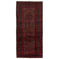 Ecarpetgallery Hand Knotted Rizbaft Dark Navy Wool Rug 411 X 105